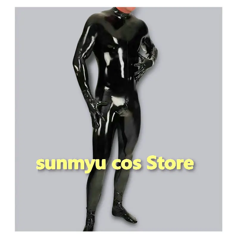 

Зеркальный латексный амиак с полным покрытием Мужские боди ‌ Для косплея, перчатки для головы, чехлы на ножки, эластичный глянцевый полиуретан ‌ Блестящий эластичный ПУ