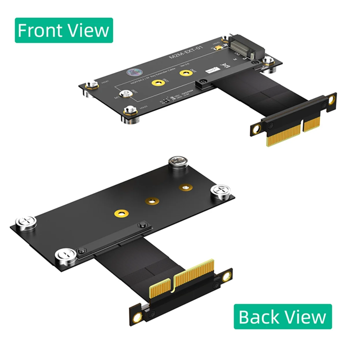 M.2 NVME Key M to PCI Express X4 Extension Cable Expansion Board Supports 2230 2242 2260 2280 M2 NVME SSD