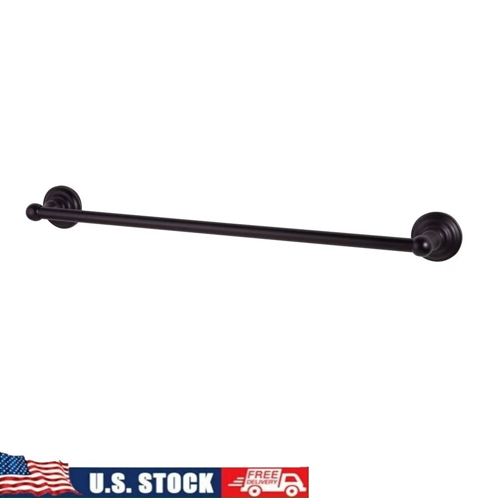 

Традиционный 24-дюймовый вешалка для полотенец, натертая маслом бронза, прочная цинковая конструкция, якоря для быстрой установки, аксессуары для ванной комнаты, полный набор