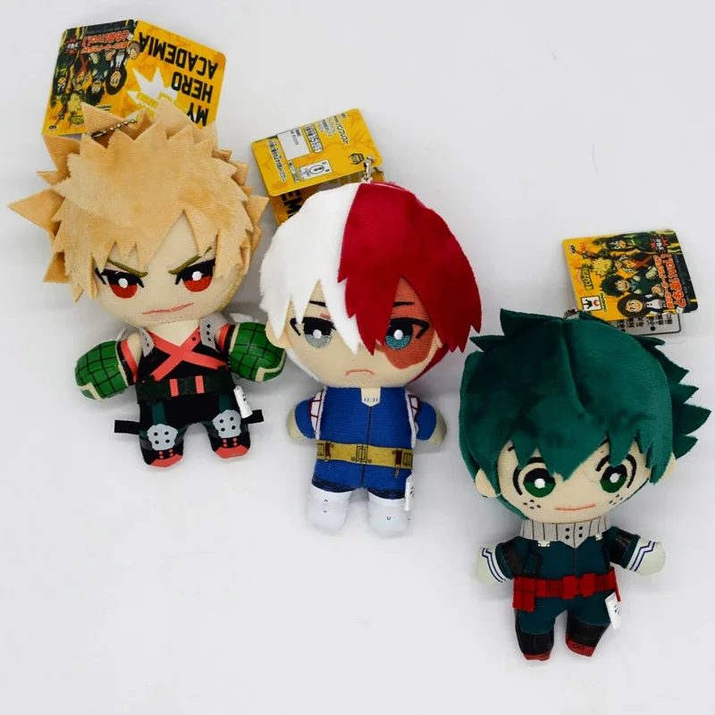 15CM My Hero Academia Anime Izuku Midoriya Katsuki Bakugou Shouto Todoroki Plüsch-Anhänger Spielzeug Weiche Plüschpuppe Geschenk – Detail 2
