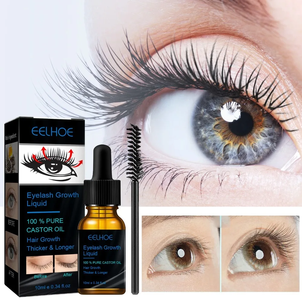 Natural Eyebrow Growth Serum Nourishing Fuller Fast Growth Eyelash Nutrition Liquid Thicker Longer Eyelash Enhancer Eyelashes