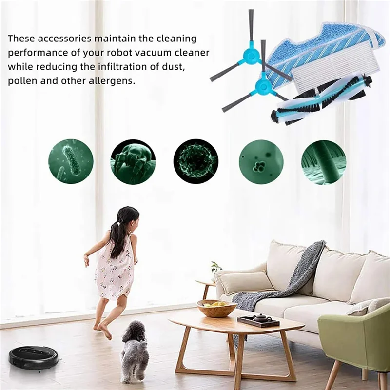 B58B-Robot Vacuum Cleaner Replacement Parts Side Brush Sweeping Robot Accessories And Consumables