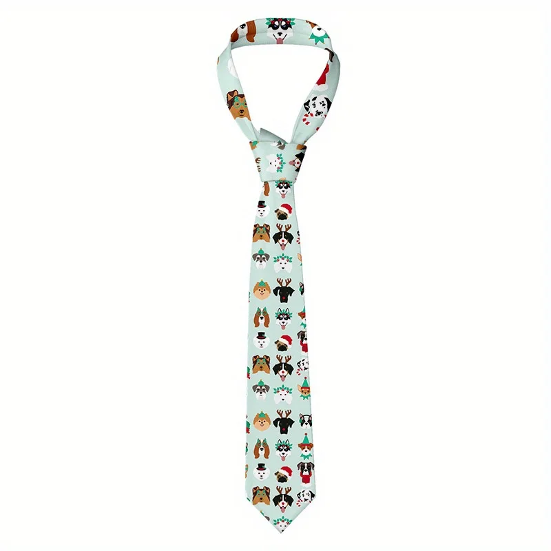 gravata-de-cachorro-de-desenho-animado-de-natal-masculina-gravata-estampada-com-padrao-de-cachorro-fofo-de-desenho-animado-acessorio-macio-e-elegante-para-datas-de-casamento