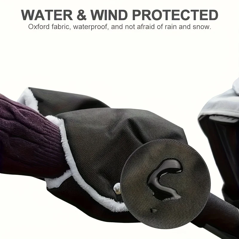 

Youngsters' Stroller Windproof Gloves,anti-freeze,Ultra-Thick Stroller Warm Gloves,Plush Lined for Cozy Winter Comfort