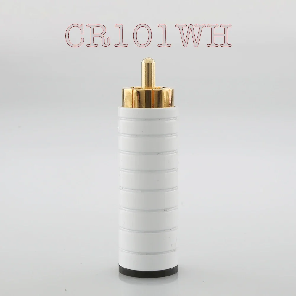 Audiocrast CR101 Wysokowydajna wtyczka audio RCA Kabel połączeniowy HIFI Wtyczki RCA Phono Pozłacane złącza audio lutownicze