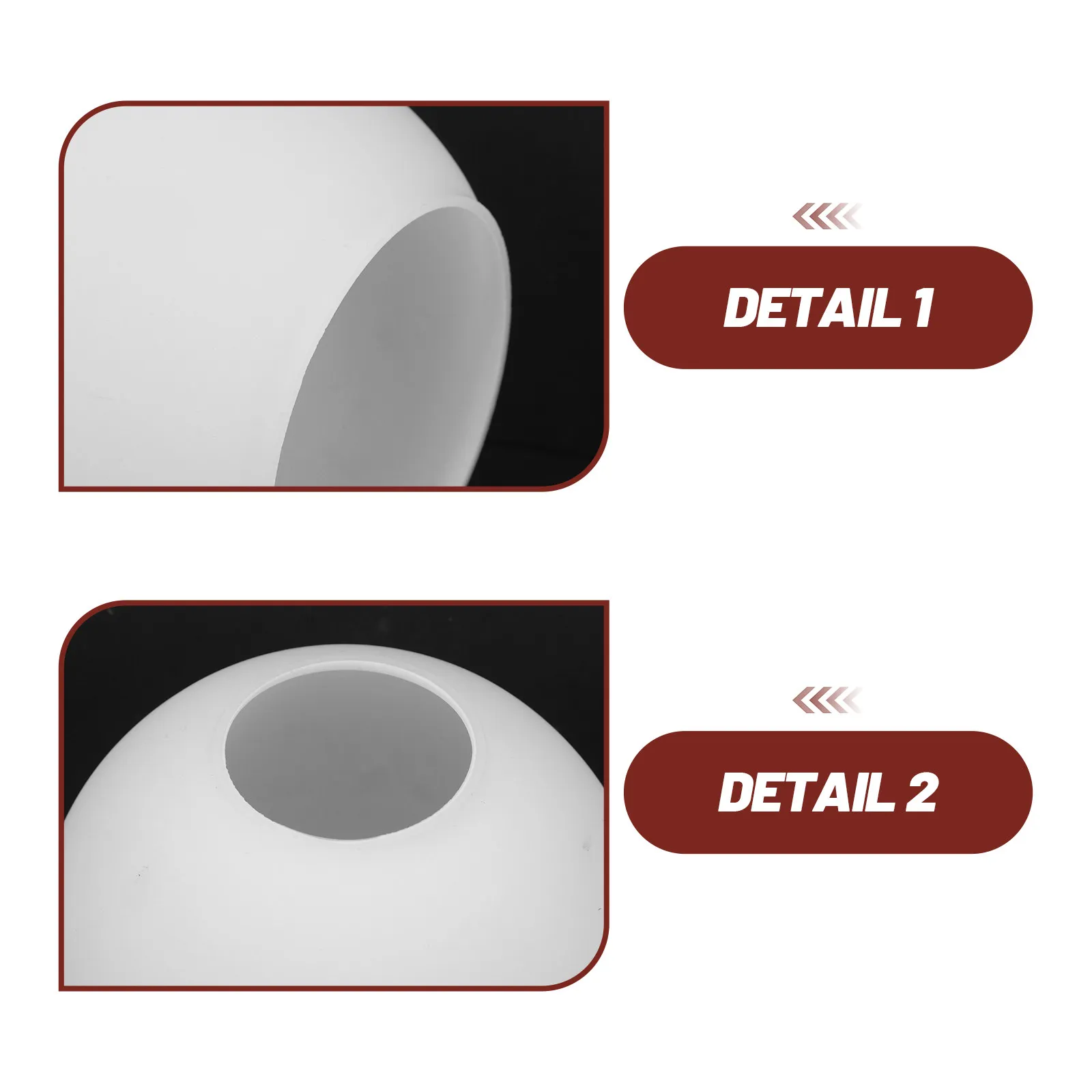 Frosted Glass Globe Lamp Shade E27 White Spherical Lampshade Pendant Dome Cover Replacement Ball Shade for Ceiling Fixtures