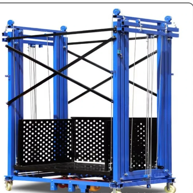 

12M industrial self-propelled hydraulic electric scaffold scissors lifting platform three-stage door frame