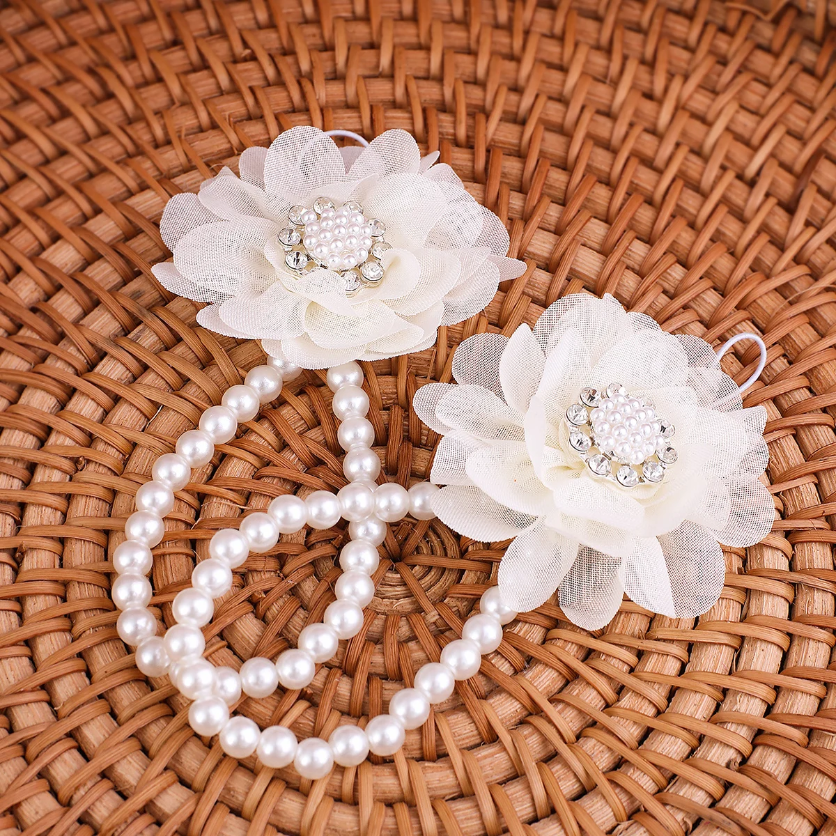 Ylsteed الوليد فتاة اللؤلؤ صنادل بيرفوت الرضع التصوير اكسسوارات طفلة التصوير الدعائم أحذية القدم #3