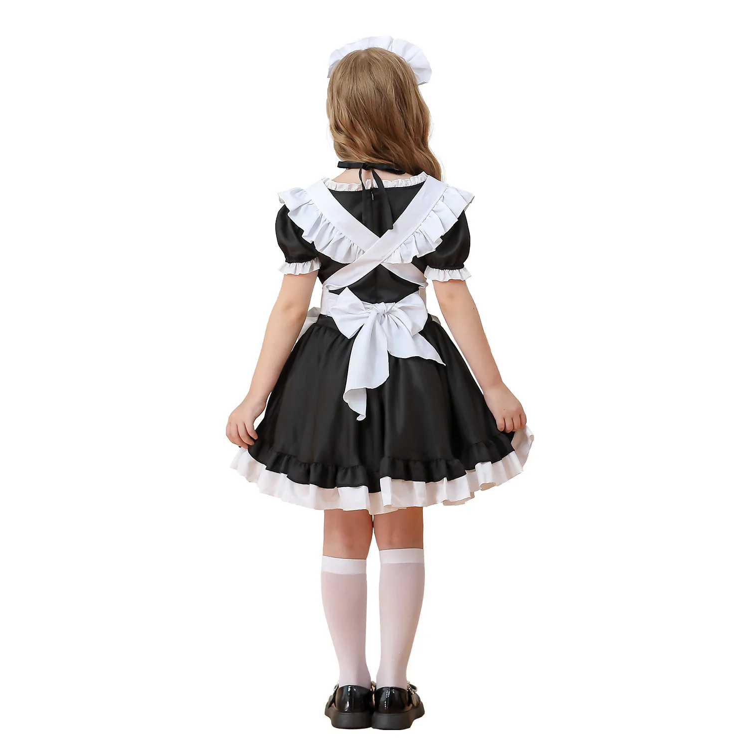Maid Cosplay Lolita Costume Dress For Girls Japan Animation Style Outfit Plus Size Cute Aesthetic Country French Princess Dress view 3