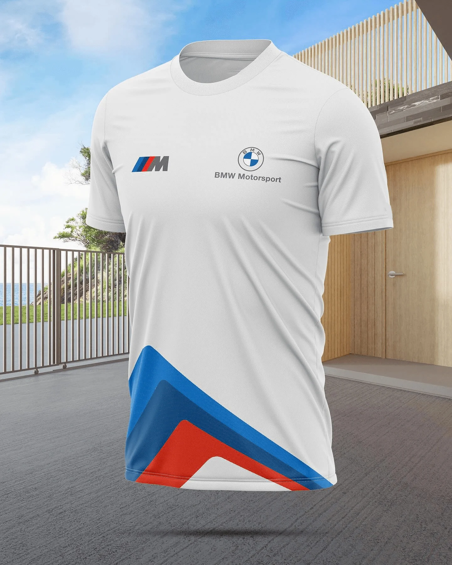 

BMW Motorcycle Summer Racing 3D T - Shirt Men's T - Shirt BMW Fashion Print T - Shirt Sweat - Absorbing Breathable