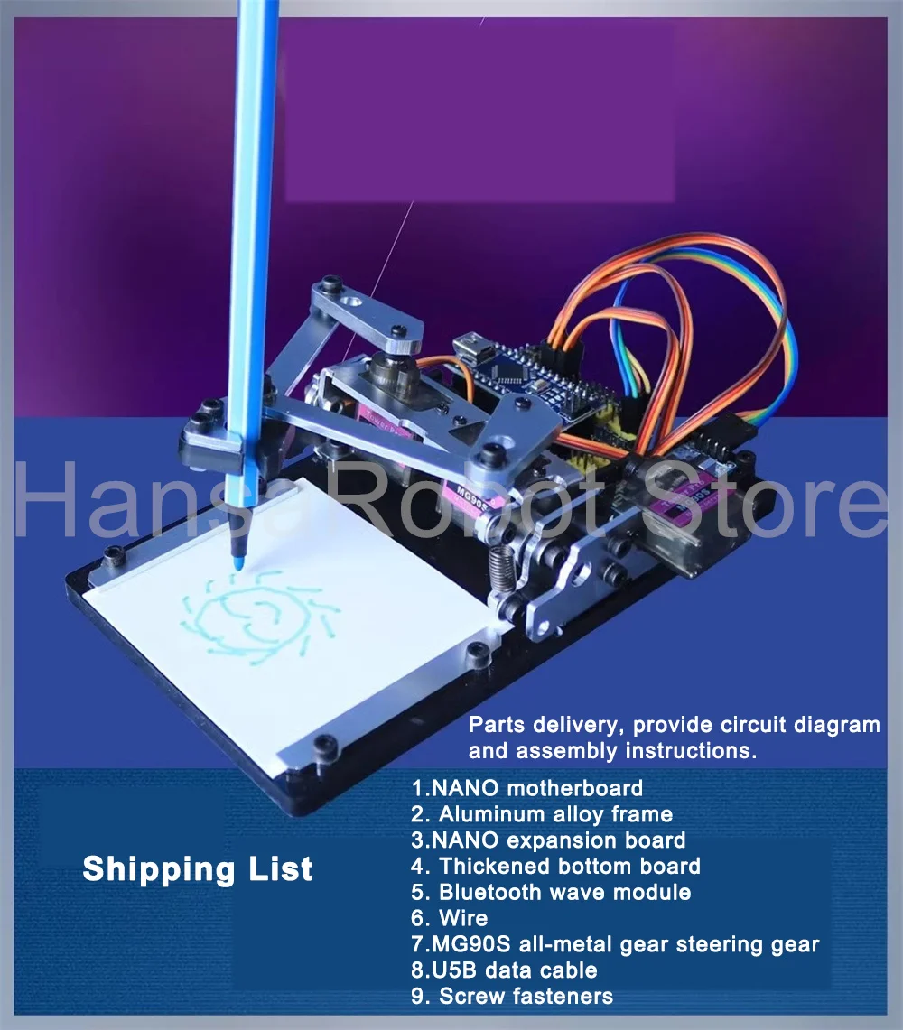 Sketchboard Robot Arm Drawbot Compatible with Arduino APP Drawing Machine High School Program Learning Kit DIY Maker