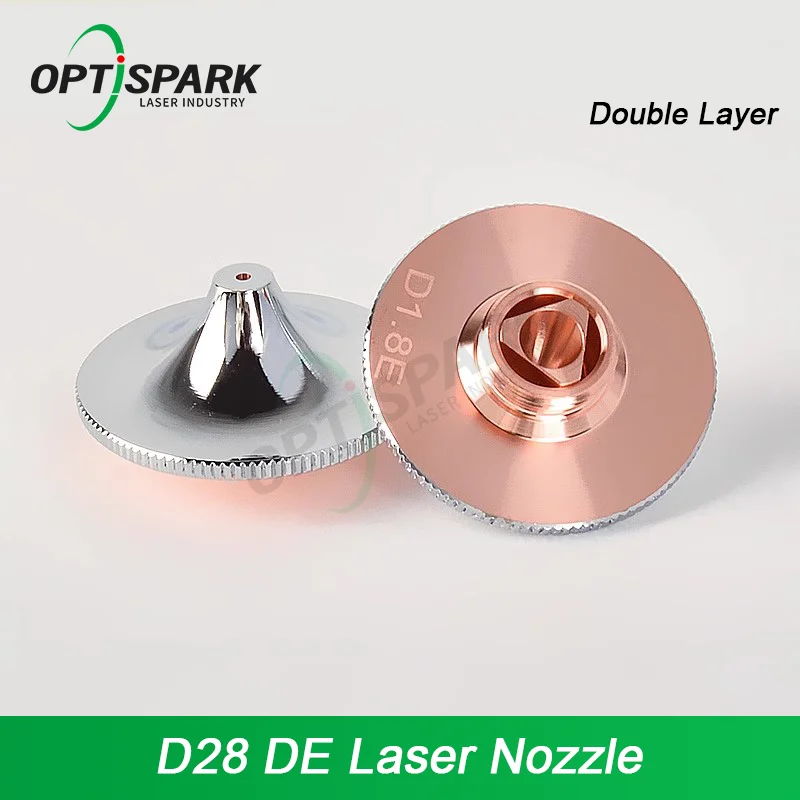 DE Fiber Laser Nozzle High Power D28 H15 M11 Cutting Nozzle for Raytools Precitec WSX Laser Cutting Machine Laser Conusmables