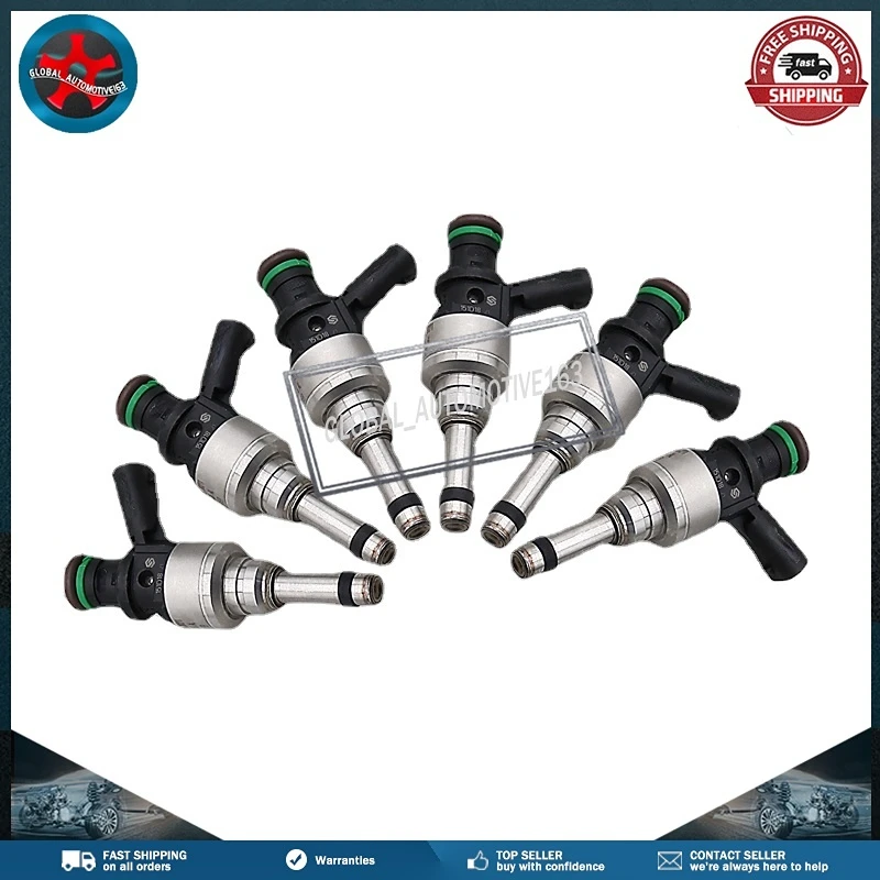 

06E906036AL 6PCS Fuel Injectors For Audi A6 Quattro A7 Quattro A8 Quattro Q5 Q7 S4 S5 Volkswagen Touareg