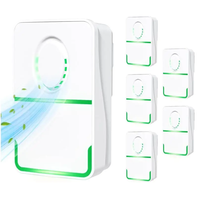 AEE4-6Pack Air Purifier Plug In,Negative Air Ionizer For Home Use,Mini Filterless Mobile Air Cleaner With Green Light