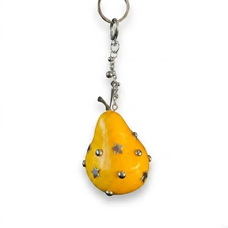 Dark Aesthetic Y2K Bag Charm Miniature Resin Fruit Decoration For Fashionistas