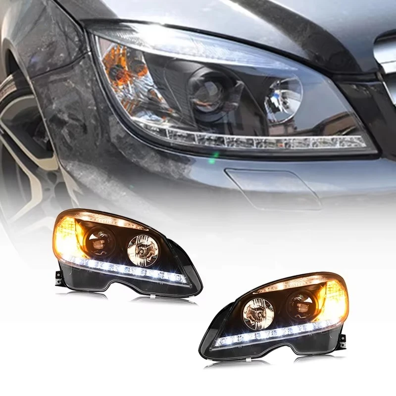 

XDS Best Selling Car Head Lamp Modified LED Head Lights Front Lamp For C-class W204 2007-2010