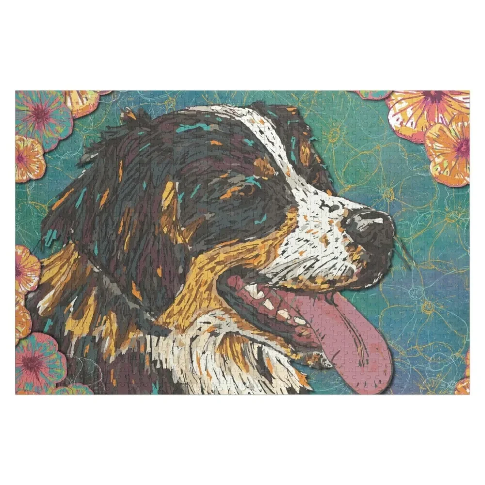 

Bernese Mountain Dog Jigsaw Puzzle Baby Wooden Personalized Gift Married Personalized Gifts Puzzle