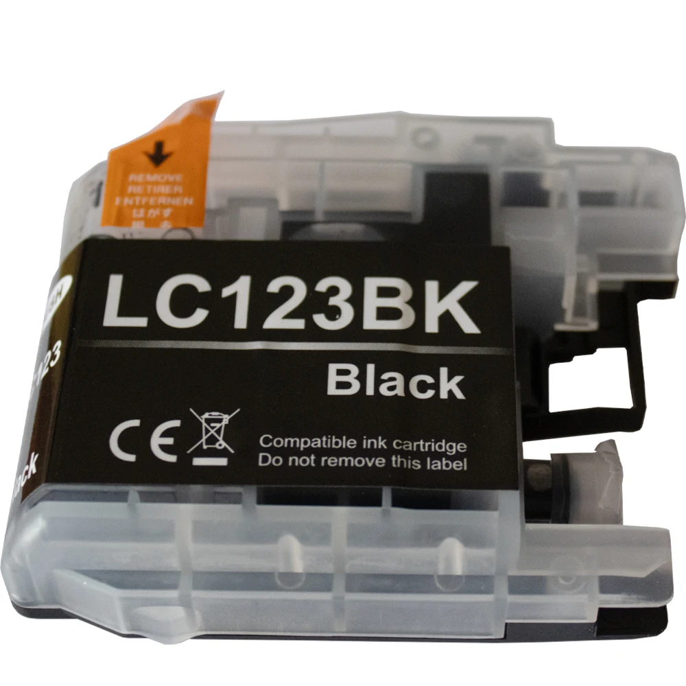 4pcs Compatible LC121 LC 123 LC123 ink cartridge For Brother DCP-J552DW/DCP-J752DW/MFC-J470DW/MFC-J650DW Inkjet Printer