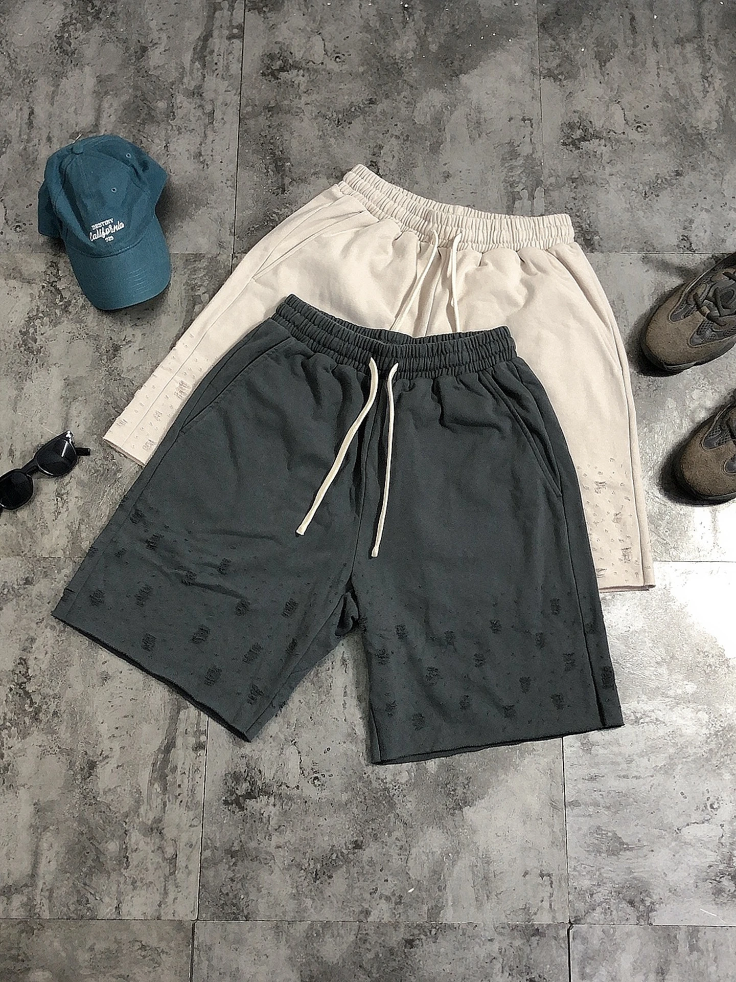 

Летние мужские повседневные брюки из чистого хлопка, свободные, с завязками, в стиле рабочей одежды, цветные, спортивные, свободного кроя, женские прямые брюки