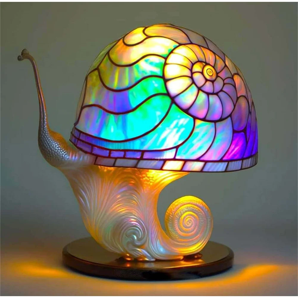 Color Table Lamp Household Products Design Ornaments Color Home Decoration Mushroom Table Lamp Home Furnishing Retro 15cm 300g