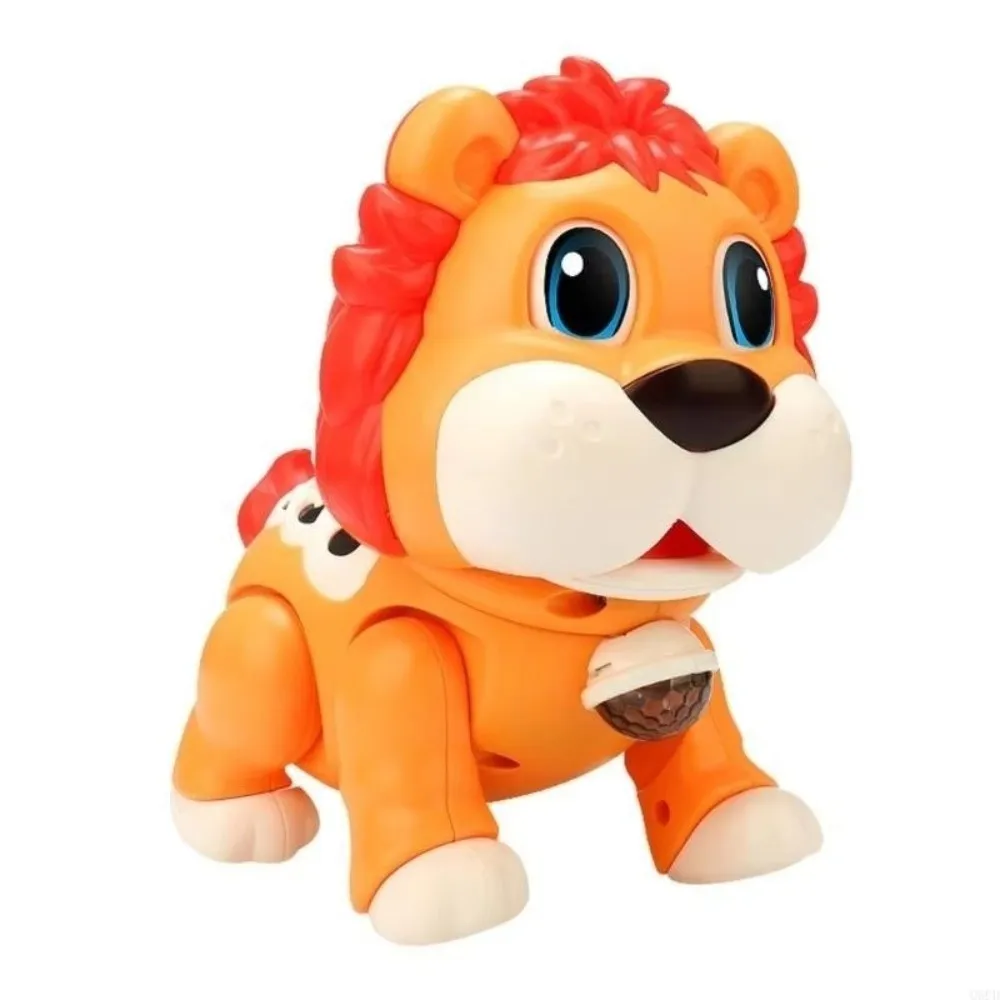 

Singing Dancing Flashing Dancing Animal Toy Crawl Learning Lion Hippopotamus Electric Craw Learning Toy Educational With LED