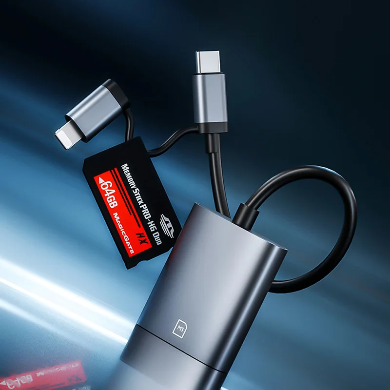 Memory Stick Pro Adapter For iPhone USB C Memory Stick Pro Duo Card Reader Adapter MS Card Reader Phone