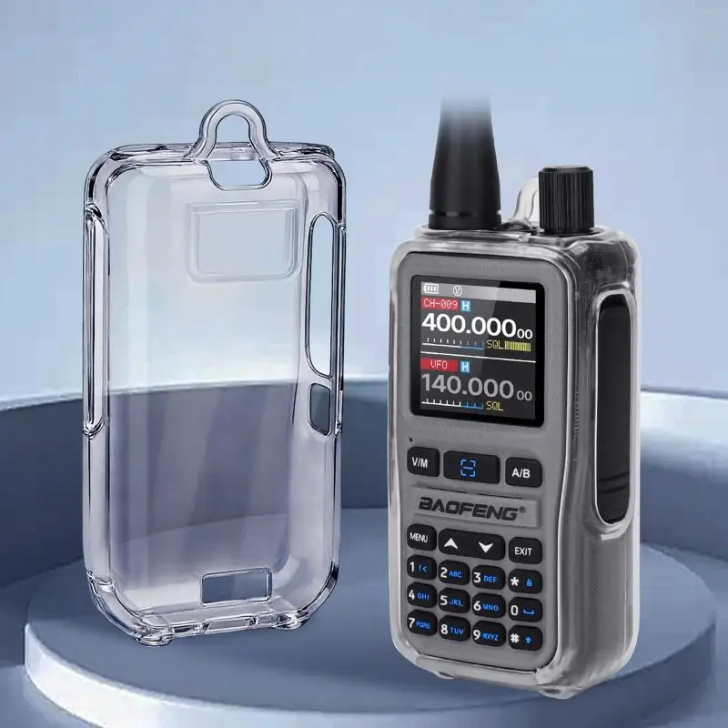 

【Y】UV5RMINI Transparent Walkie Talkie Protector High Quality Silicone Drop Protection Dustproof Only For UV-5R Mini Radio