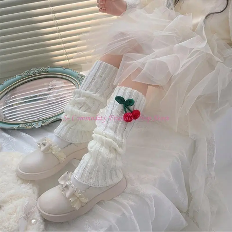 85AE Zopfmuster-Beinstulpen, Kleid, Leggings, Kostümzubehör, Schulmädchenstrümpfe – Detail 10