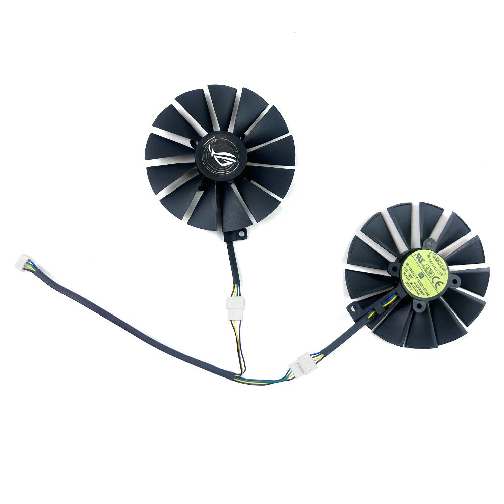 95 مللي متر 4PIN مروحة التبريد T129215SM 0.25A RX580 GPU المشجعين ل ASUS AREZ Radeon RX 580 STRIX RX 470 570 GTX 1050Ti 1070Ti 1080Ti #6