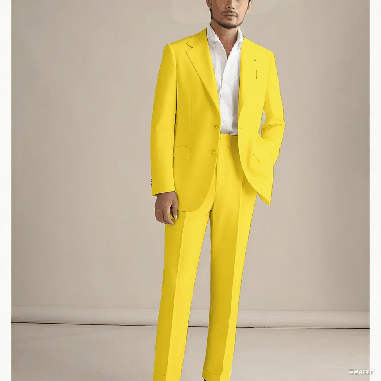 

Solid Slim Fit 2 Piece Wedding Men's Suits Notch Lapel Single Breasted Blazer with Pants Formal Business Groom Tuxedo Men Outfit