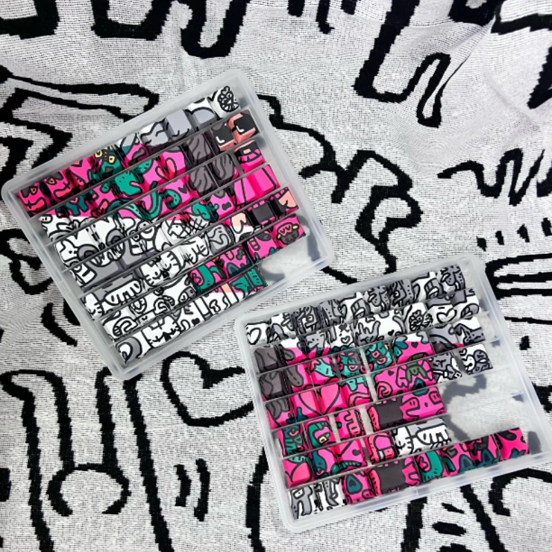 MiFuny Graffiti Girl Theme Keycap Set PBT Cherry Profile Keycaps Custom Art Anime Keycaps für mechanische Tastatur PC Geschenke