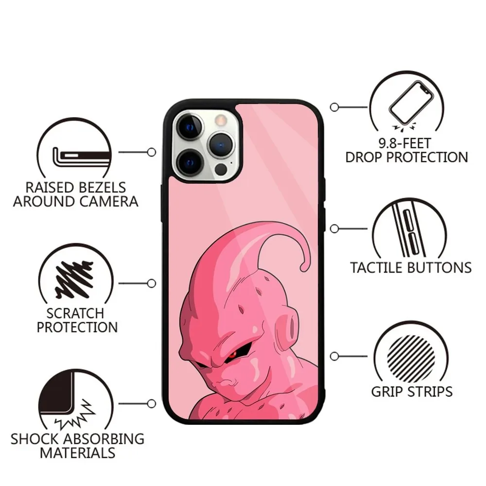 Majin B-Buu D-Dragon Ball Phone Case For iPhone 15,14,13,12,11,Plus,Pro,Max Mini Magsafe Magnetic Wireless Charging