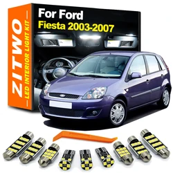 ZITWO 13Pcs Car LED Bulb Interior Map Roof Reading Sunvisor Trunk Light Kit For Ford Fiesta 2003 2004 2005 2006 2007 Accessories