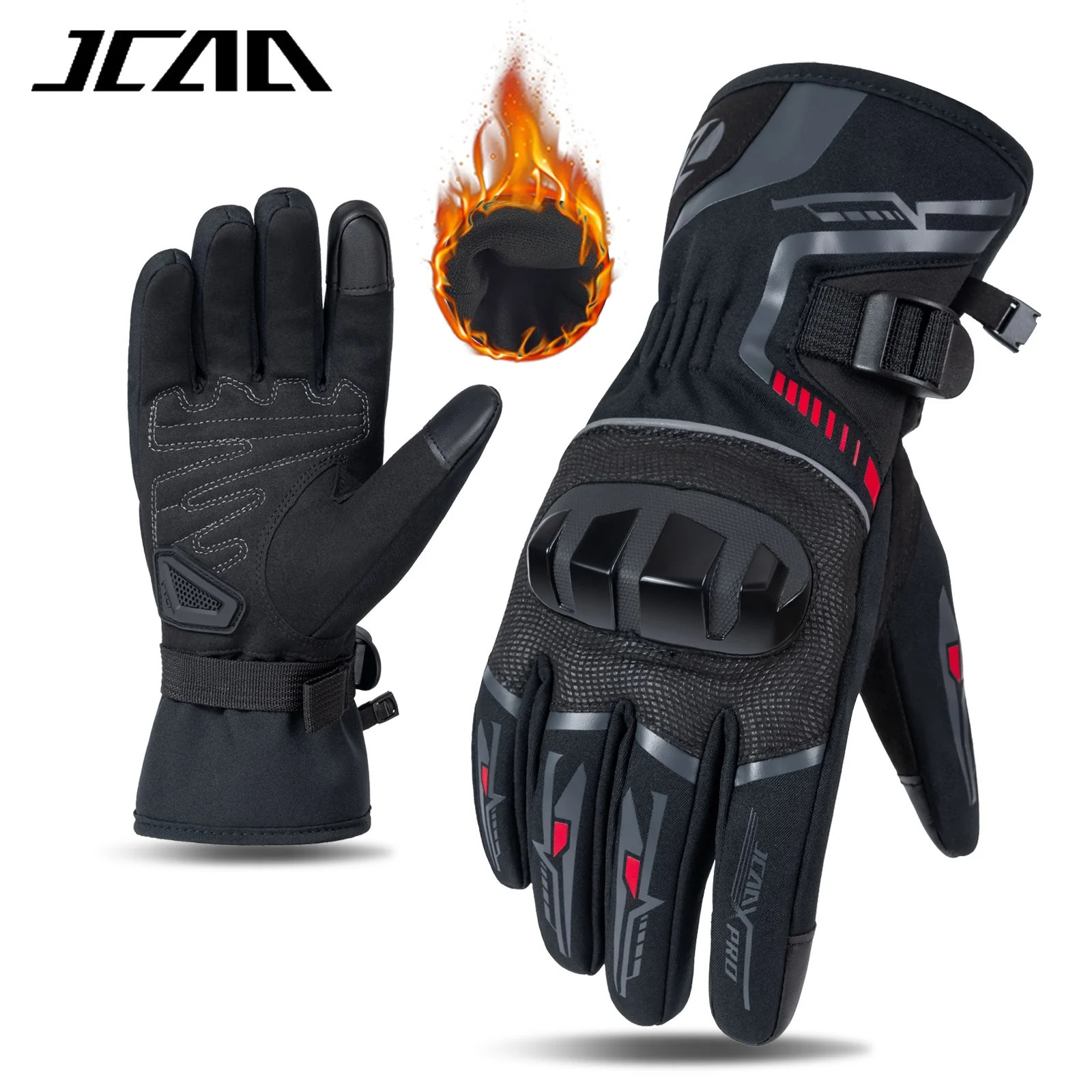 Winter-Motorradhandschuhe für Männer und Frauen, wasserdicht, warm, kaltes Wetter, Reithandschuhe, Touchscreen für ATV, UTV, Straßenrennen, Schneemobil