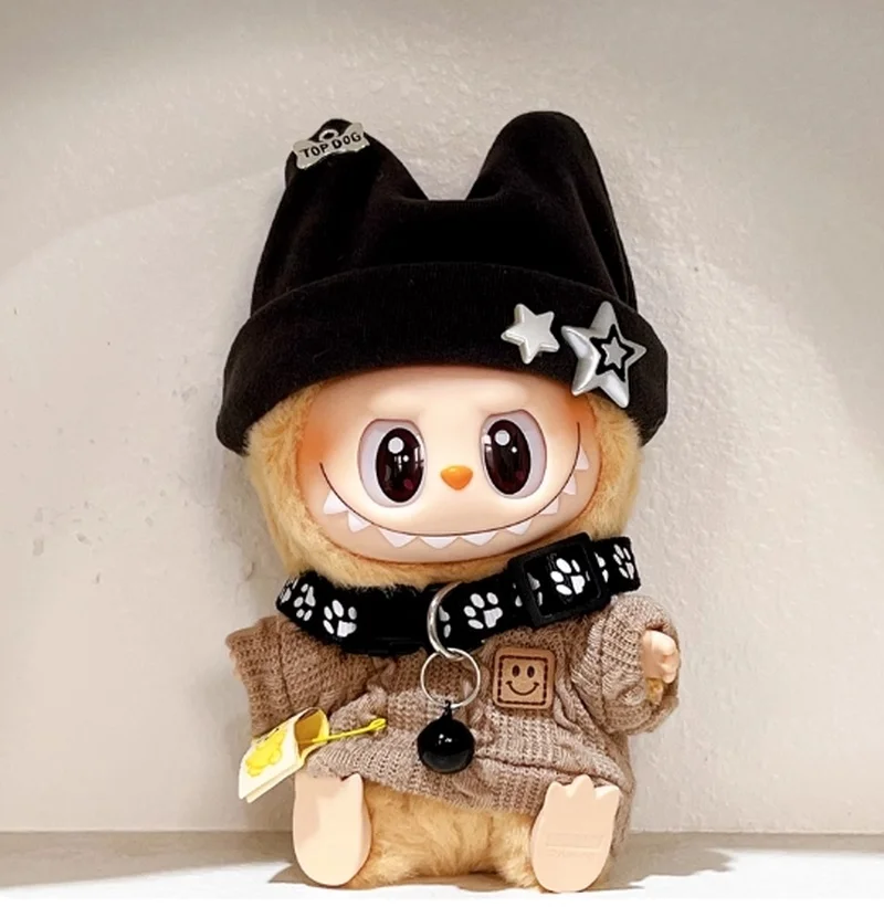 10/17cm 면 인형에 적합한 옷 비닐 인형 모자 후드 스웨터 세트 인형 액세서리 변경 복장 선물