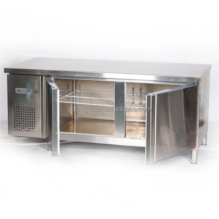 

Restaurant Refrigeration Equipment 220v Double Door Commercial Counter Fridge / Restaurant Kitchen Fridge / Freezer