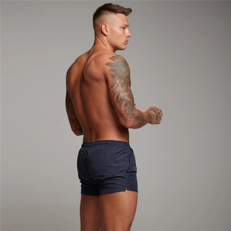 Merk Driekwart Broek Ademend Snel Droog Sport Fitness Shorts Gym Workout Korte Broek Badmode Heren Sportkleding