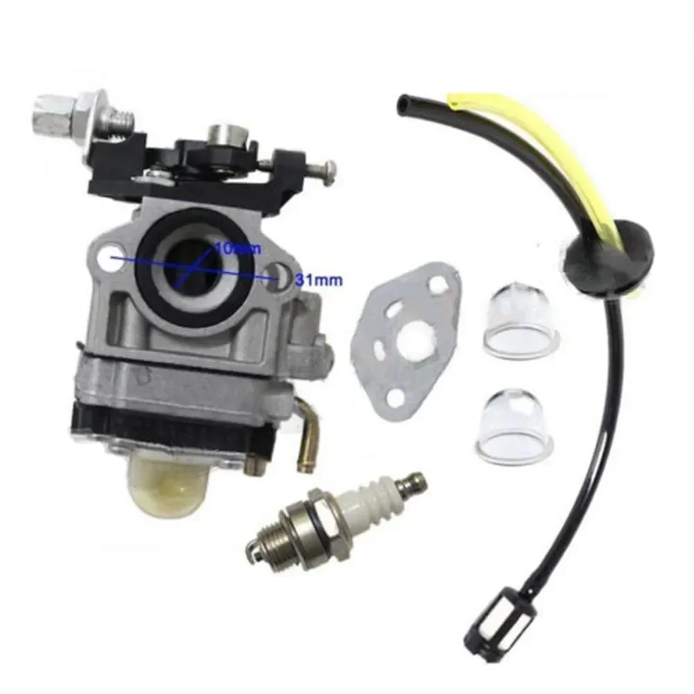 

1 Set New Grass Trimmer Carburetor For Alko BC410 BC 4125 4535 Brushcutter Carburetor Spark Plug Fuel Filter Line Hose Carb Kit