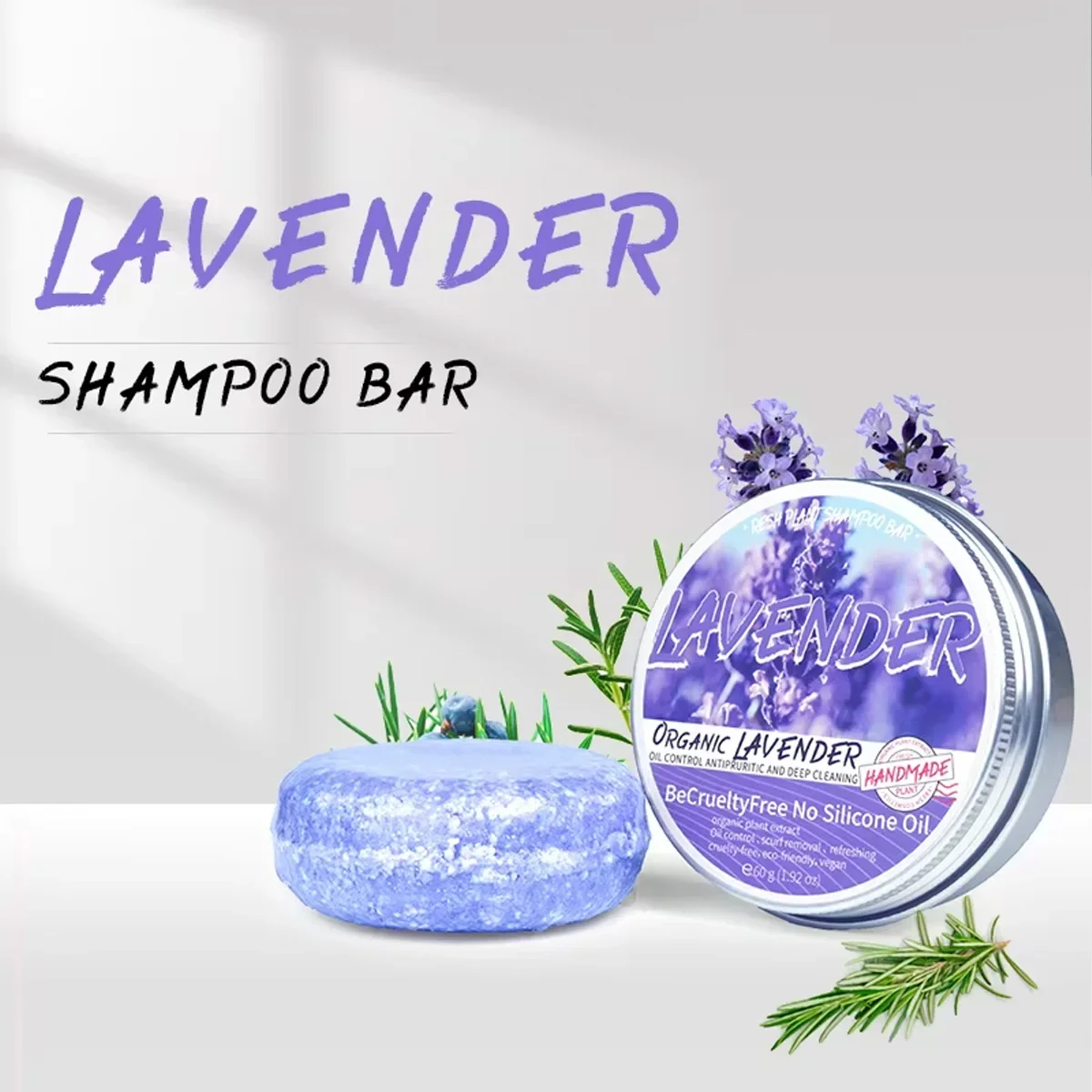 Le shampooing à la lavande est rafraîchissant, contrôlant l'huile et lisse pour les cheveux, résout le problème du cuir chevelu gras sans huile de silicone res