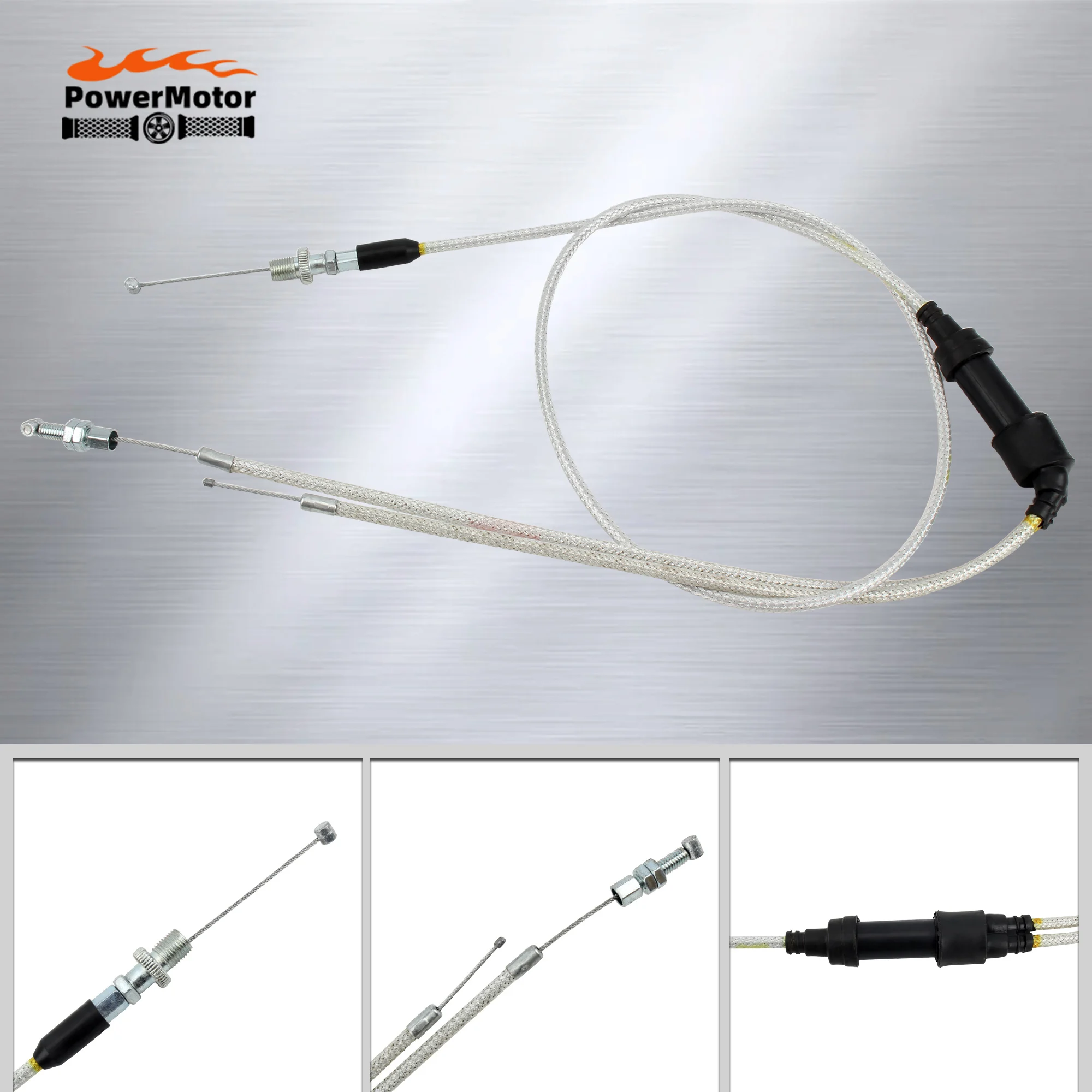 Motocross Motorcycle Carburetor Dual Throttle Grip Cable Wire For PZ30mm Dirt Bike Accelerate Grip Carb Modified Moto Accesorios