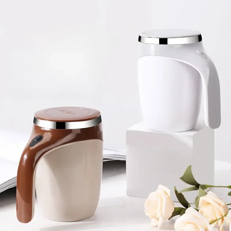 

Automatic Stirring Cup Portable Coffee Electric Stirring Stainless Steel Rotating Magnetic Home Drinking Tools