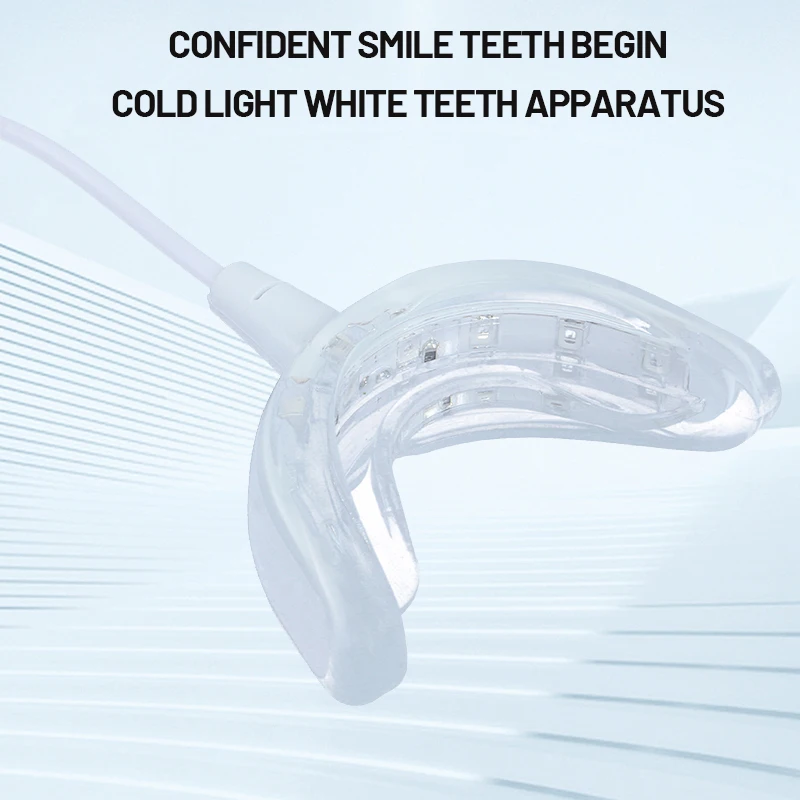 Night anti-wear teeth u-shaped braces one drag three transparent conjoined braces household dental care braces