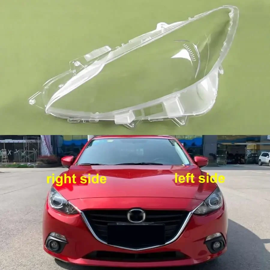 

For Mazda 3 Axela 2014-2016 Halogen Headlight Cover Headlamp Shell Imported Transparent Shade Mask Lampshade Lens Plexiglass