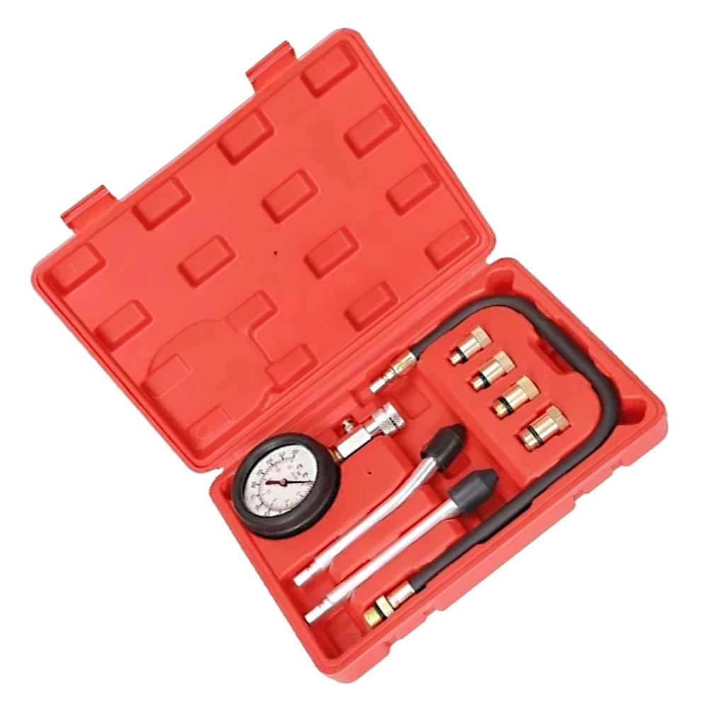 0-300psi Gasoline Engine Compression Tester Auto Petrol Gas Engine Cylinder Automobile Pressure Gauge Tester Automotive Test Kit