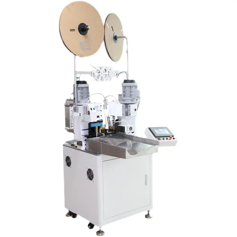 Fully automatic double head  seal plug inserting machine terminal crimping machine parallel