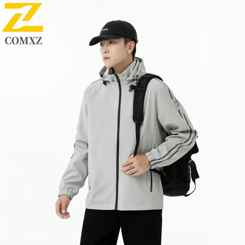 

Men Sport Jacket Korean Style Slim Fit Autumn Casual Outwear Training Suit Lightweight Breathable Jogging Street Fashion Coat