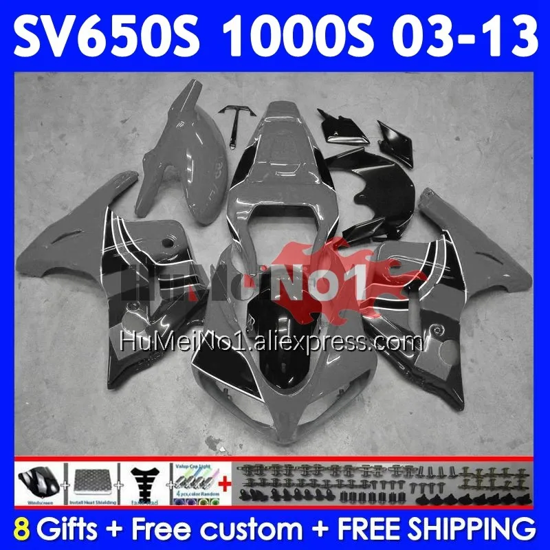 SV1000S For SUZUKI SV650S SV650 SV1000 S 112No.34 SV 650S 1000S 2003 2004 2005 2006 2007 2008 JOMO Grey 09 10 11 12 13 Fairing