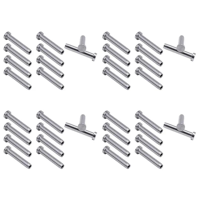 ab11-40個ステンレス鋼ステムボールスウェージスタッドデッドエンドネジ付きスタッド、1-8インチケーブルレール用ケーブルテンショナーと組み合わせて使用