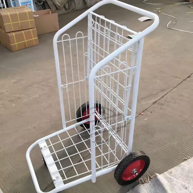 Warehouse Foldable Transport Trolley Supermarket Cargo Luggage Trolley Carts