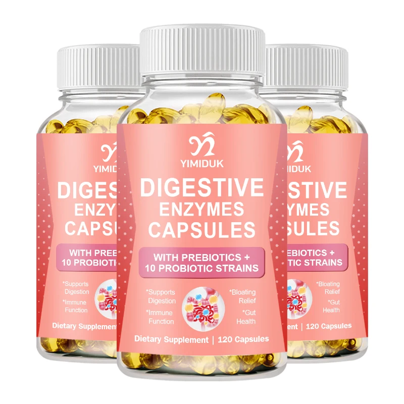 

Digestive Enzymes — мульти-энзимы, органические пребиотики и пробиотики для здоровья пищеварения и здоровья Gut — подход двойного действия